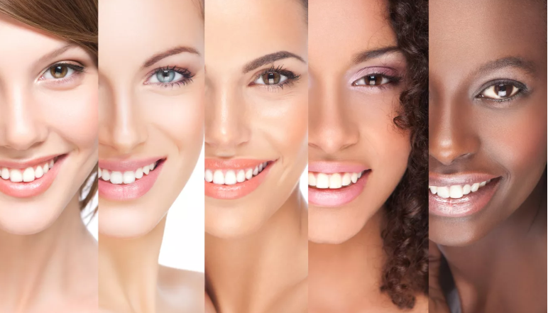 Happy patients with beautiful smiles